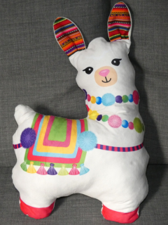 Polštář lama (bílý I, 35x45 cm)