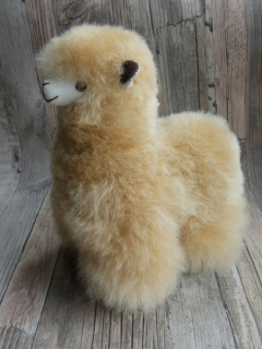 Dekorační lama z lamí vlny (velká, béžová) 