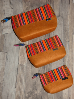 Sada taštiček (oranžová)