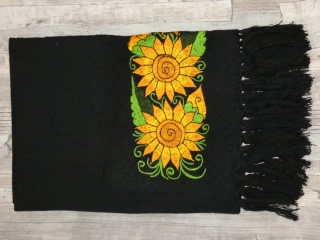 Široká šála/pléd (Mexiko, květy IV)