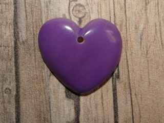 Tagua - srdíčko (střední, světle fialové)