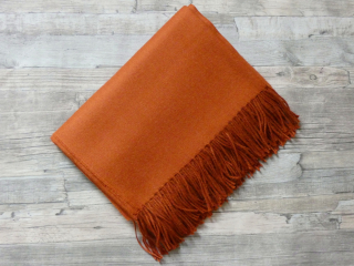 Deka/pléd z lamí vlny (100% baby alpaca, červenohnědá)
