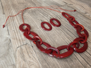 Set náhrdelník a náušnice (tagua I)