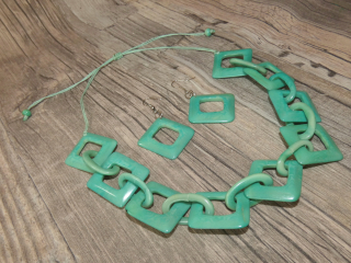 Set náhrdelník a náušnice (tagua II)
