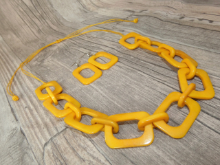 Set náhrdelník a náušnice (tagua III)