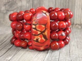 Náramek tagua (tagua a acai)