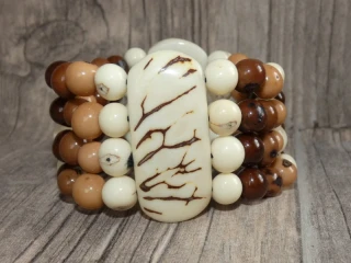 Náramek tagua (tagua a acai III)