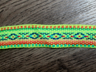 Pásek/lem (žlutozelený, 1 m)