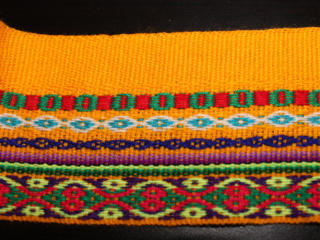 Pásek/lem (žlutý široký, 90 cm)