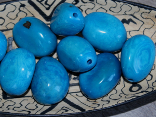Tagua - korálek (tyrkysový)