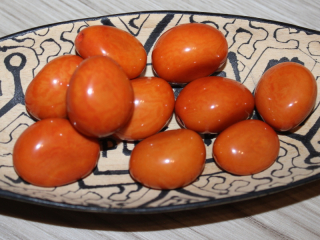 Tagua - korálek (oranžový)