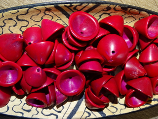 Čepičky palmitos (červenorůžové)