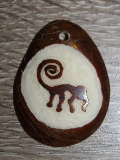 Přívěsek opice (tagua)