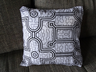 Polštářek (shipibo, 35x35 cm)