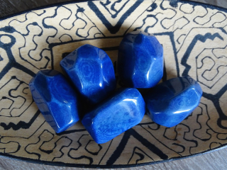 Tagua - drahokam (modrý)