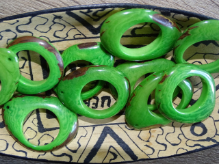 Tagua - donut (zelený)