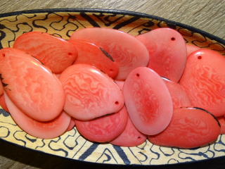 Tagua - plátek (lososový)