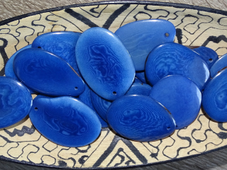 Tagua - plátek (modrý)