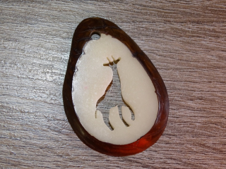 Přívěsek žirafa (tagua)
