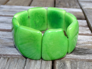 Náramek tagua (světle zelený I)