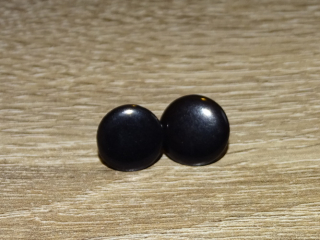 Náušnice tagua (malé, zapichovací, černé)