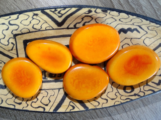 Tagua - plátek supersilný (podélný, oranžový)
