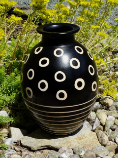 Dekorativní váza velká (kolečka, 25 cm)