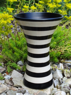 Dekorativní váza velká (pruhy, 25 cm)