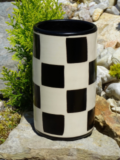 Dekorativní váza malá (šachy, 16 cm)