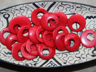 Tagua - kolo (červené)