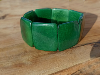 Náramek tagua (zelený)