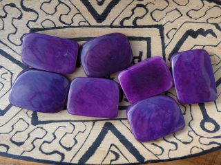 Tagua obdélník (fialový, 2 dírky, bez kresby)